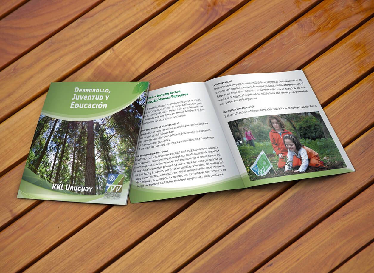 KKL JNF Uruguay graphic & web design