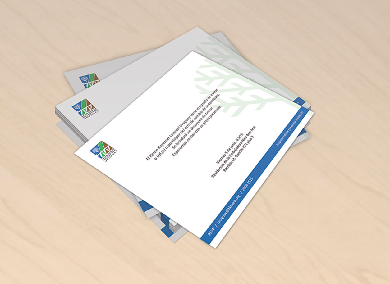 KKL JNF Uruguay graphic & web design